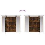 vidaXL Kúpeľňová zrkadlová skrinka Dymová dub 73,5 x 16 x 62,5 cm – Obrázok 12