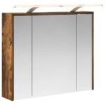 vidaXL Kúpeľňová zrkadlová skrinka Dymová dub 73,5 x 16 x 62,5 cm – Obrázok 2