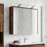 vidaXL Kúpeľňová zrkadlová skrinka Dymová dub 73,5 x 16 x 62,5 cm – Obrázok 4