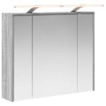vidaXL Kúpeľňová zrkadlová skrinka Sivý Sonoma 73,5 x 16 x 62,5 cm – Obrázok 2