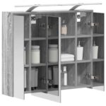vidaXL Kúpeľňová zrkadlová skrinka Sivý Sonoma 73,5 x 16 x 62,5 cm – Obrázok 3