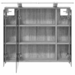 vidaXL Kúpeľňová zrkadlová skrinka Sivý Sonoma 73,5 x 16 x 62,5 cm – Obrázok 7