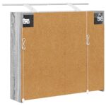 vidaXL Kúpeľňová zrkadlová skrinka Sivý Sonoma 73,5 x 16 x 62,5 cm – Obrázok 9