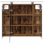 vidaXL Kúpeľňová zrkadlová skrinka Staré drevo 73,5 x 16 x 62,5 cm – Obrázok 7