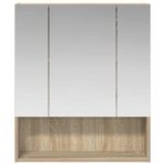 vidaXL Kúpeľňová zrkadlová skrinka Sonoma dub 60 x 14.5 x 70 cm – Obrázok 5