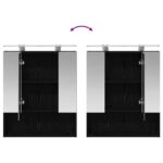 vidaXL Kúpeľňová zrkadlová skrinka Čierny dub 60 x 14.5 x 70 cm – Obrázok 12