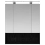 vidaXL Kúpeľňová zrkadlová skrinka Čierny dub 60 x 14.5 x 70 cm – Obrázok 6