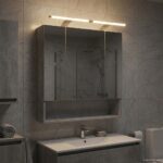 vidaXL Kúpeľňová zrkadlová skrinka Betónová šedá 60 x 14.5 x 70 cm – Obrázok 4