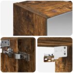vidaXL Kúpeľňová zrkadlová skrinka Dymová dub 60 x 14.5 x 70 cm – Obrázok 10