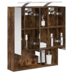vidaXL Kúpeľňová zrkadlová skrinka Dymová dub 60 x 14.5 x 70 cm – Obrázok 3