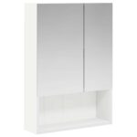 vidaXL Kúpeľňová zrkadlová skrinka s poličkou Biela 50 x 14,5 x 70 cm – Obrázok 2