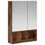 vidaXL Kúpeľňová zrkadlová skrinka Dymová dub 50 x 14,5 x 70 cm – Obrázok 2