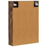 vidaXL Kúpeľňová zrkadlová skrinka Dymová dub 50 x 14,5 x 70 cm – Obrázok 8