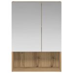 vidaXL Kúpeľňová zrkadlová skrinka Remeselnícky dub 50 x 14,5 x 70 cm – Obrázok 5