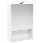 vidaXL Kúpeľňová zrkadlová skrinka s poličkou Biela 50 x 14,5 x 70 cm – Obrázok 2