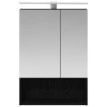 vidaXL Kúpeľňová zrkadlová skrinka Čierny dub 50 x 14,5 x 70 cm – Obrázok 6
