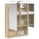 vidaXL Kúpeľňová zrkadlová skrinka Sonoma dub 50 x 14,5 x 70 cm – Obrázok 3