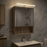 vidaXL Kúpeľňová zrkadlová skrinka Sonoma dub 50 x 14,5 x 70 cm – Obrázok 4