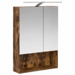 vidaXL Kúpeľňová zrkadlová skrinka Dymová dub 50 x 14,5 x 70 cm – Obrázok 5