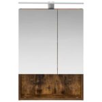 vidaXL Kúpeľňová zrkadlová skrinka Dymová dub 50 x 14,5 x 70 cm – Obrázok 6