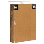 vidaXL Kúpeľňová zrkadlová skrinka Dymová dub 50 x 14,5 x 70 cm – Obrázok 9