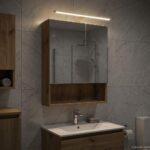 vidaXL Kúpeľňová zrkadlová skrinka Remeselnícky dub 50 x 14,5 x 70 cm – Obrázok 4