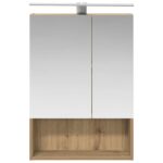 vidaXL Kúpeľňová zrkadlová skrinka Remeselnícky dub 50 x 14,5 x 70 cm – Obrázok 6