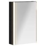 vidaXL Kúpeľňová zrkadlová skrinka Čierny dub 33 x 11,5 x 50 cm – Obrázok 2