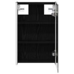 vidaXL Kúpeľňová zrkadlová skrinka Čierny dub 33 x 11,5 x 50 cm – Obrázok 7