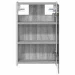 vidaXL Kúpeľňová zrkadlová skrinka Sivý Sonoma 33 x 11,5 x 50 cm – Obrázok 7