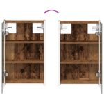 vidaXL Kúpeľňová zrkadlová skrinka Staré drevo 33 x 11,5 x 50 cm – Obrázok 12