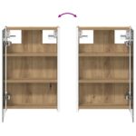 vidaXL Kúpeľňová zrkadlová skrinka Remeselnícky dub 33 x 11,5 x 50 cm – Obrázok 12