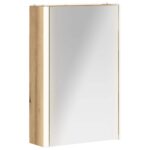 vidaXL Kúpeľňová zrkadlová skrinka Remeselnícky dub 33 x 11,5 x 50 cm – Obrázok 2