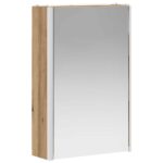 vidaXL Kúpeľňová zrkadlová skrinka Remeselnícky dub 33 x 11,5 x 50 cm – Obrázok 5