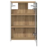vidaXL Kúpeľňová zrkadlová skrinka Remeselnícky dub 33 x 11,5 x 50 cm – Obrázok 7