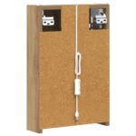 vidaXL Kúpeľňová zrkadlová skrinka Remeselnícky dub 33 x 11,5 x 50 cm – Obrázok 9