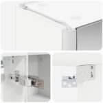 vidaXL Kúpeľňová zrkadlová skrinka Biela 43 x 11,5 x 60,5 cm – Obrázok 10