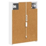 vidaXL Kúpeľňová zrkadlová skrinka Biela 43 x 11,5 x 60,5 cm – Obrázok 9