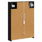 vidaXL Kúpeľňová zrkadlová skrinka Čierny dub 43 x 11,5 x 60,5 cm – Obrázok 9
