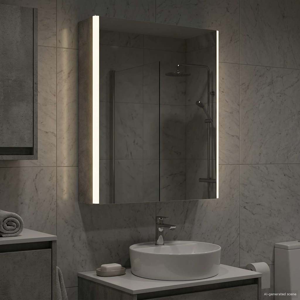 889226_1.jpg vidaXL Kúpeľňová zrkadlová skrinka Betónová šedá 43 x 11,5 x 60,5 cm – Obrázok 1