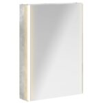 vidaXL Kúpeľňová zrkadlová skrinka Betónová šedá 43 x 11,5 x 60,5 cm – Obrázok 2