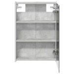 vidaXL Kúpeľňová zrkadlová skrinka Betónová šedá 43 x 11,5 x 60,5 cm – Obrázok 7