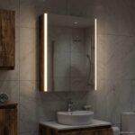 vidaXL Kúpeľňová zrkadlová skrinka Dymová dub 43 x 11,5 x 60,5 cm – Obrázok 4