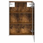 vidaXL Kúpeľňová zrkadlová skrinka Dymová dub 43 x 11,5 x 60,5 cm – Obrázok 7