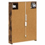 vidaXL Kúpeľňová zrkadlová skrinka Dymová dub 43 x 11,5 x 60,5 cm – Obrázok 9
