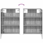 vidaXL Kúpeľňová zrkadlová skrinka Sivý Sonoma 43 x 11,5 x 60,5 cm – Obrázok 12