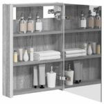vidaXL Kúpeľňová zrkadlová skrinka Sivý Sonoma 43 x 11,5 x 60,5 cm – Obrázok 3