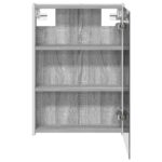vidaXL Kúpeľňová zrkadlová skrinka Sivý Sonoma 43 x 11,5 x 60,5 cm – Obrázok 7