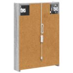 vidaXL Kúpeľňová zrkadlová skrinka Sivý Sonoma 43 x 11,5 x 60,5 cm – Obrázok 9