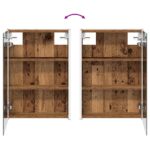 vidaXL Kúpeľňová zrkadlová skrinka Staré drevo 43 x 11,5 x 60,5 cm – Obrázok 12